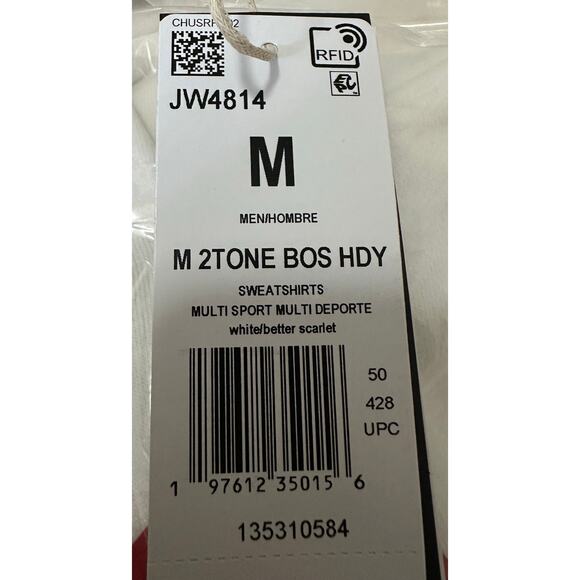 Adidas Men's 2 Tone Bos Hoodie JW4814 Graphic Sweatshirt Size Medium New - Picture 4 of 4